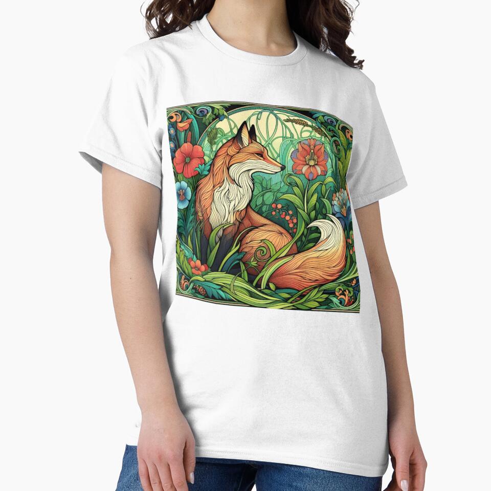 Art Nouveau fox by ArtNouveauLou