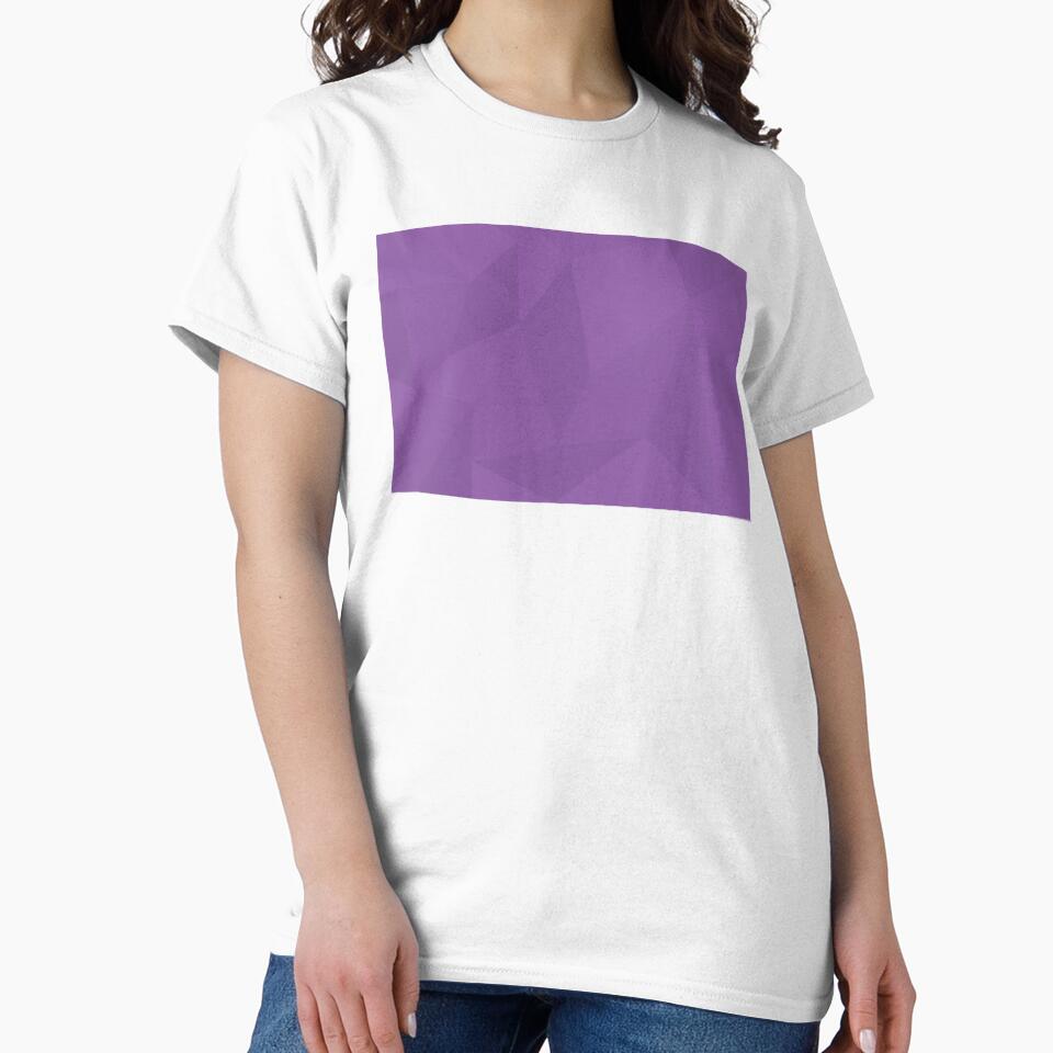 Purple, modern, trendy, urban abstract illustration art of geometric shapes by theendup