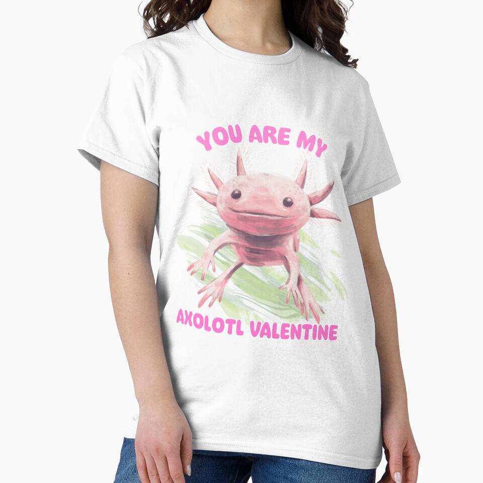 You Are My Axolotl Valentine - Axolotl Valentine's Day Love by Fede Prints