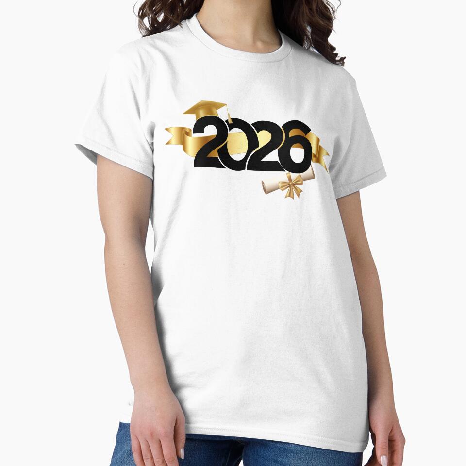 Graduate 2026 with Gold Graduation Hat & Gold Ribbon by JeweledDesigns