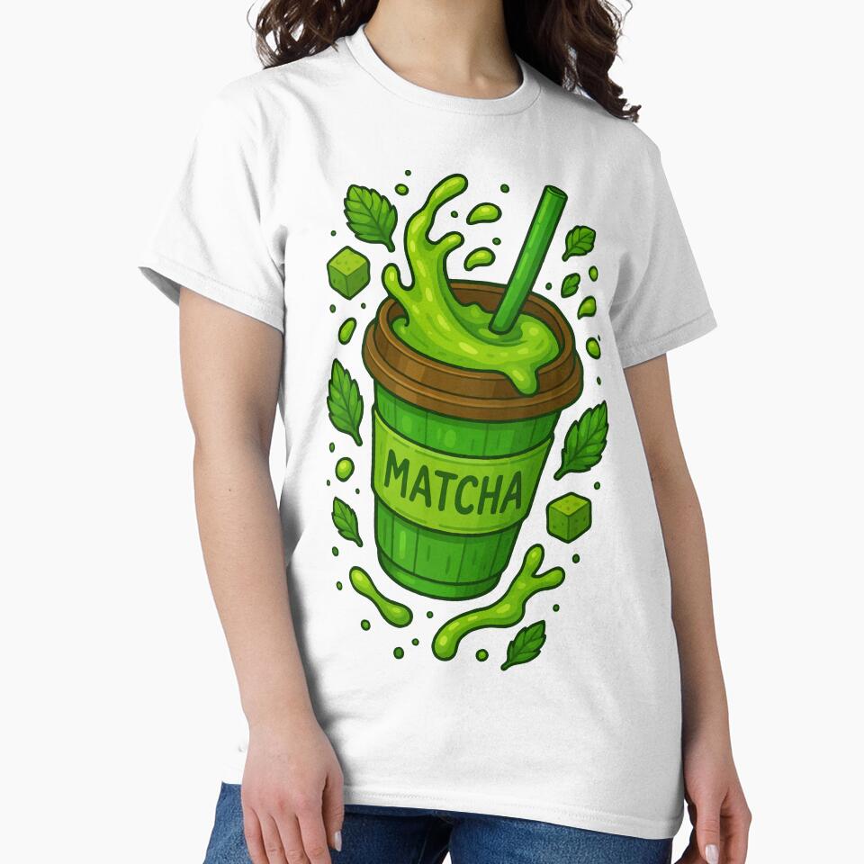 Matcha Madness - Funny Food Graphic by AgAndOl