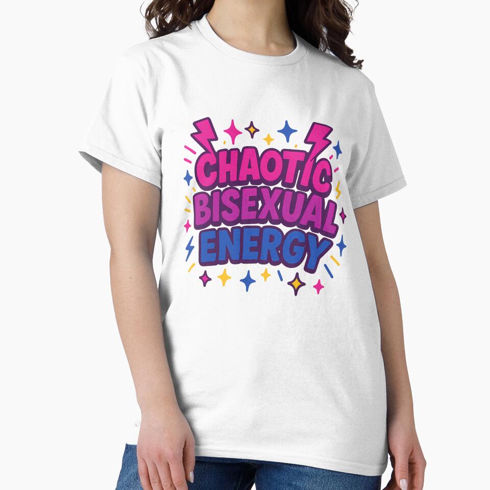 Chaotic Bisexual Energy Lightning Pride Art by Haus Of Sin