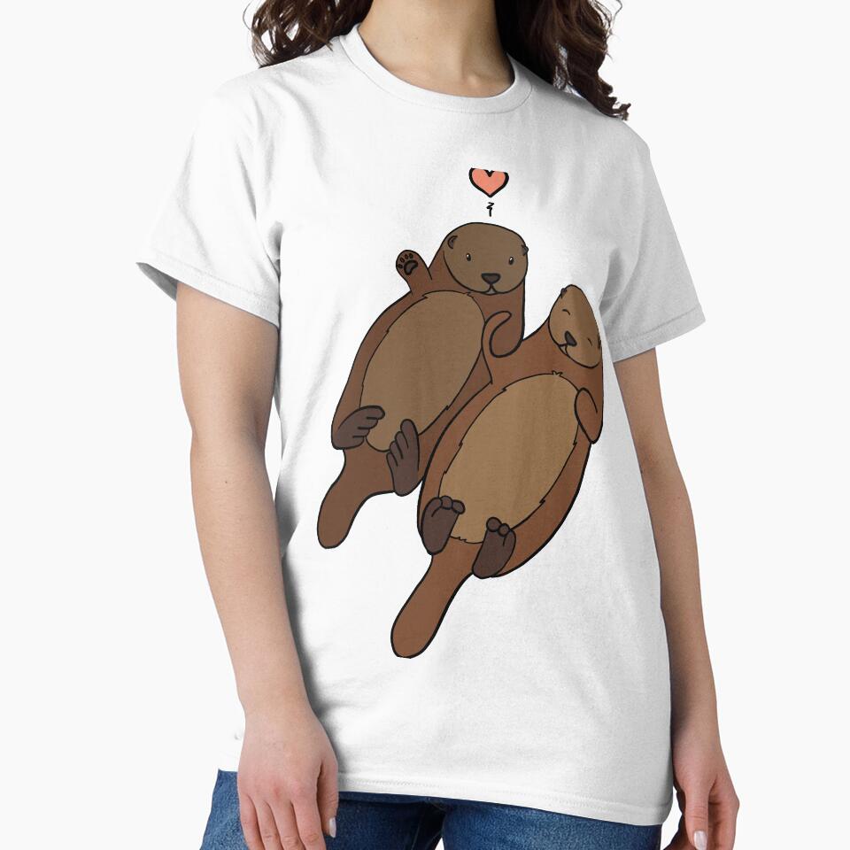Otters in Love by OhJaye