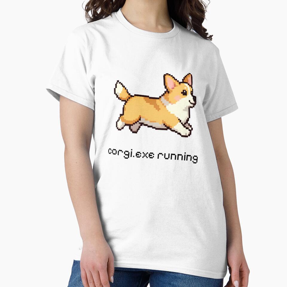 Running 8‑Bit Corgi Sprite Design by BitPlease