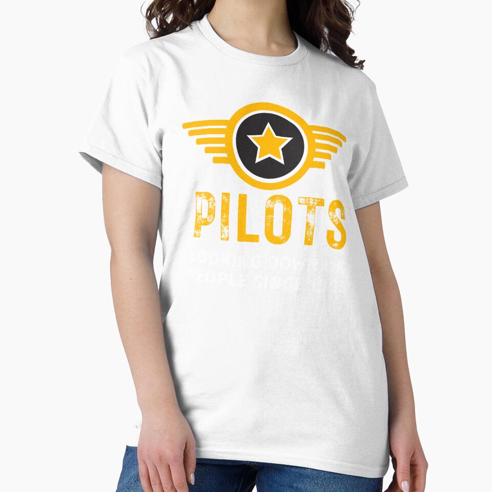 Pilots.  Looking Down On People Since 1903.  Funny Pilot-Pilot-Pilot Sayings- Retro Pilot-Retro-New Pilot by SighFly52