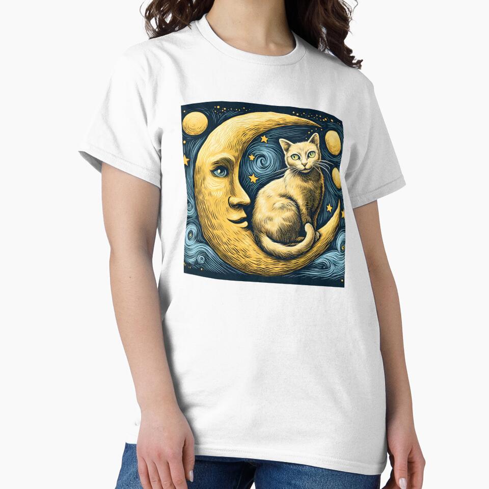 Cat and Moon by ArisaHong