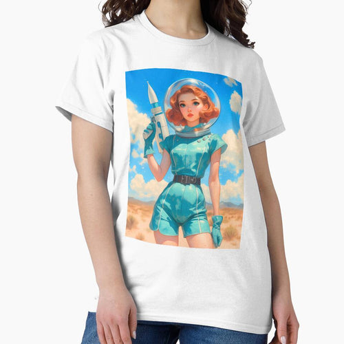 1950s Vintage Sci-fi Pin-up Space Girl by KatanaCreative
