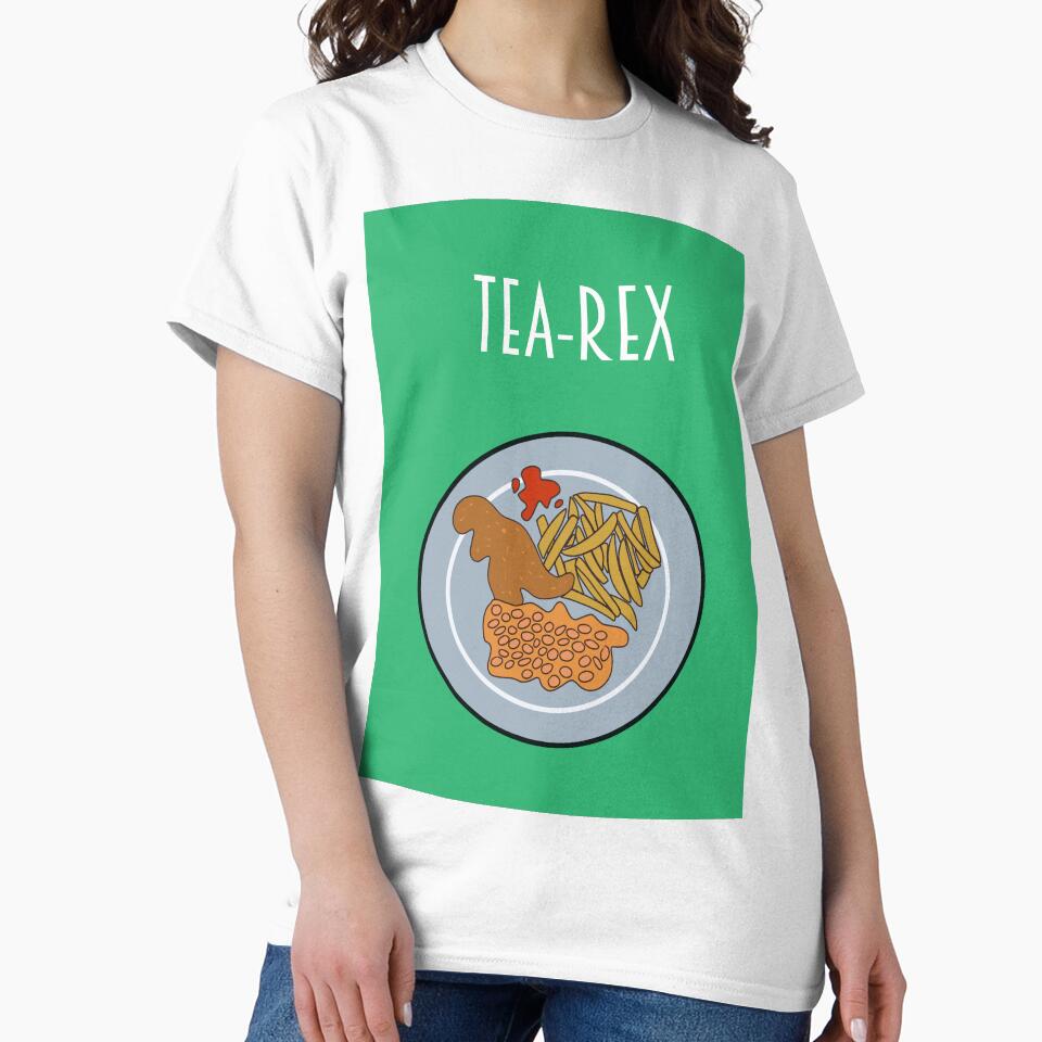Turkey Dinosaurs 'Tea-Rex' – Minimalist Bold Digital Art by TillyFlopButterCup