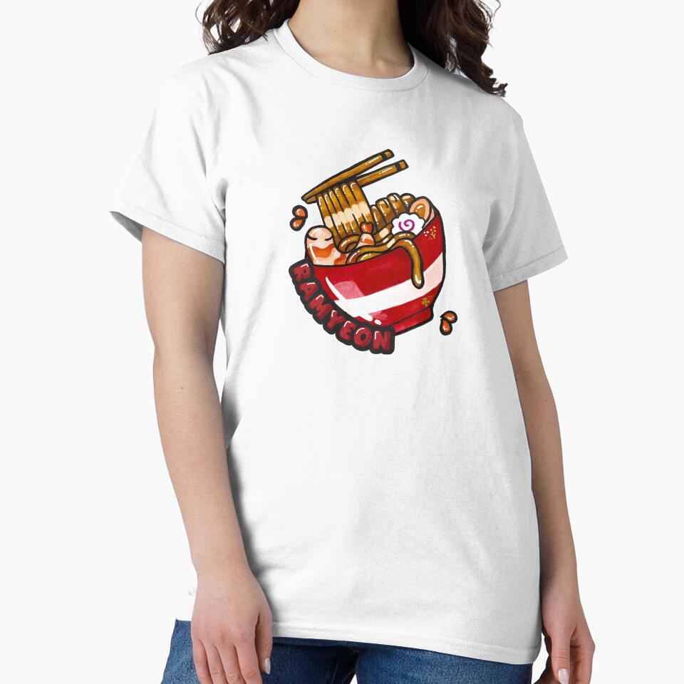 Cute Ramen Bowl Japanese Noodle Hand Drawn Kawaii Anime Food Art by lazypencil.art