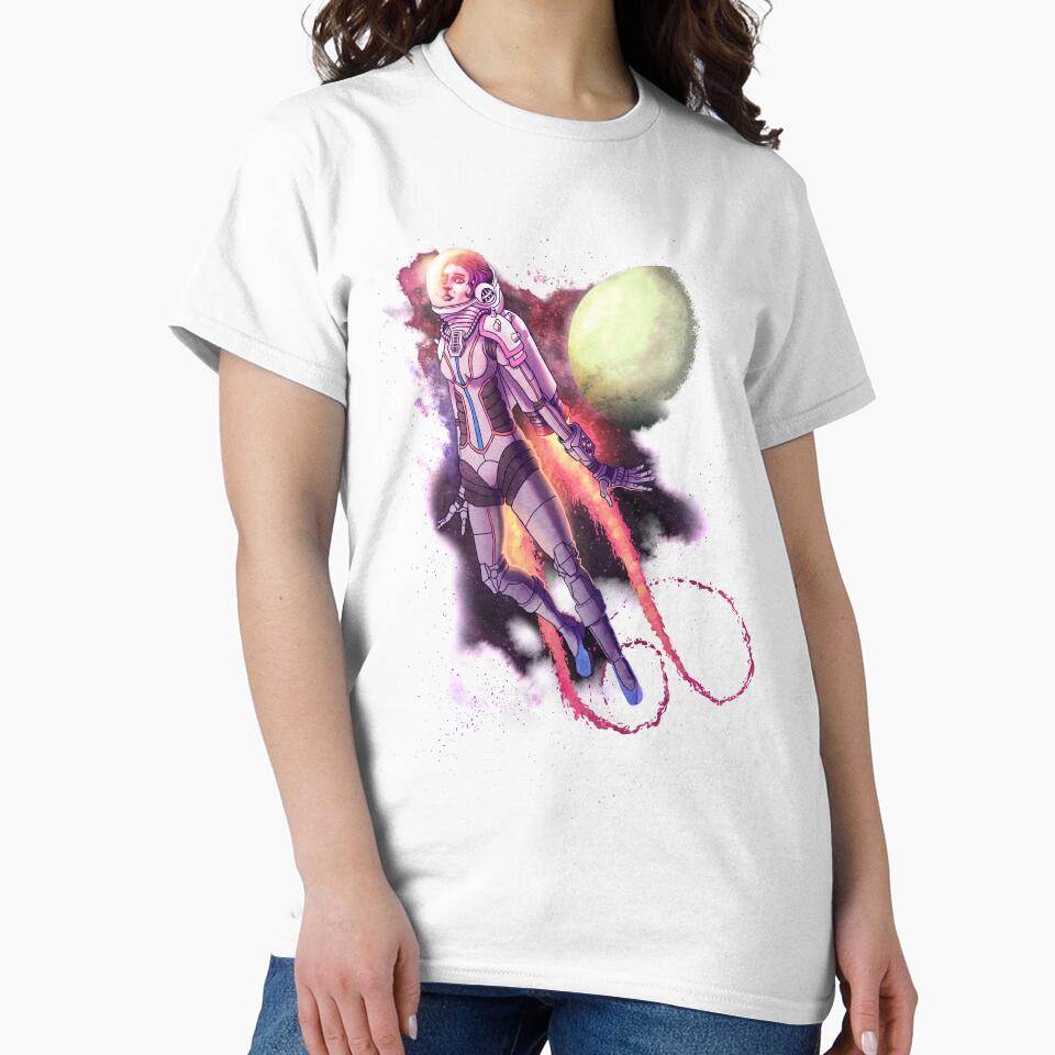 Space Girl - Sci-fi t-shirt etc. by SimonCardew