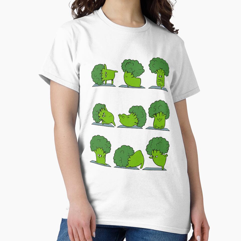 Broccoli Yoga by Huebucket