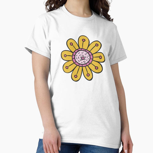 A YELLOW FLOWER 60'S POP ART STYLE by infinitearte