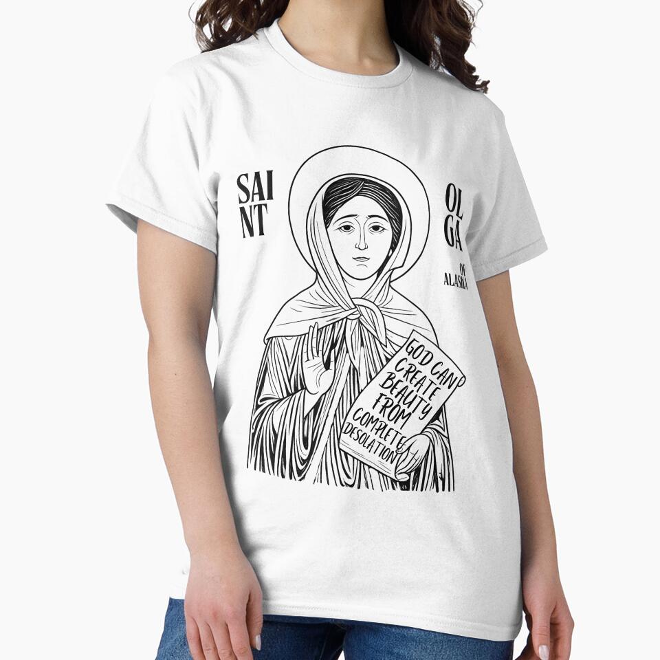 Saint Olga of Alaska Minimalist Icon by maddieelysse