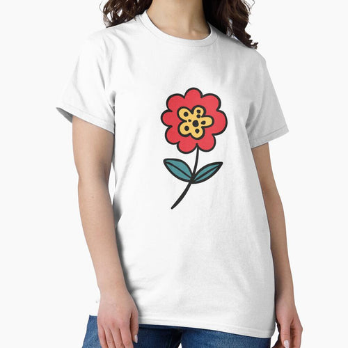 A RED FLOWER 60'S POP ART STYLE by infinitearte