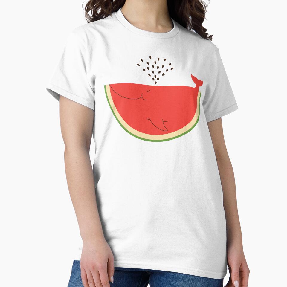 Watermelon Whale by ilovedoodle