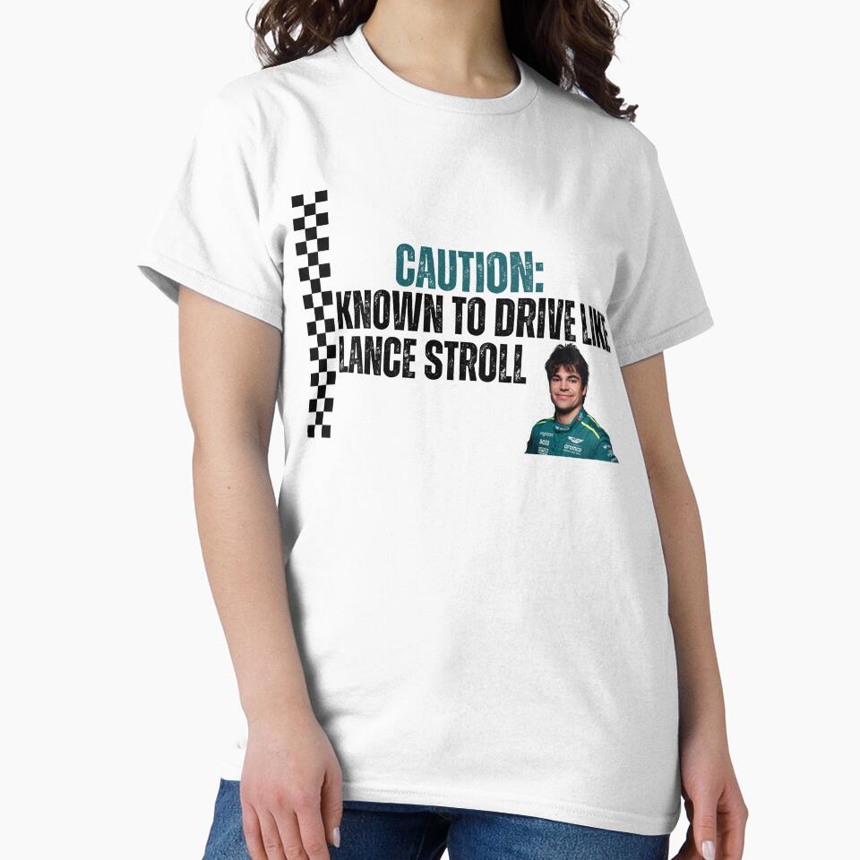 Caution: Known to Drive Like Lance Stroll F1 Bumper Sticker by MAISONDEPODIUM