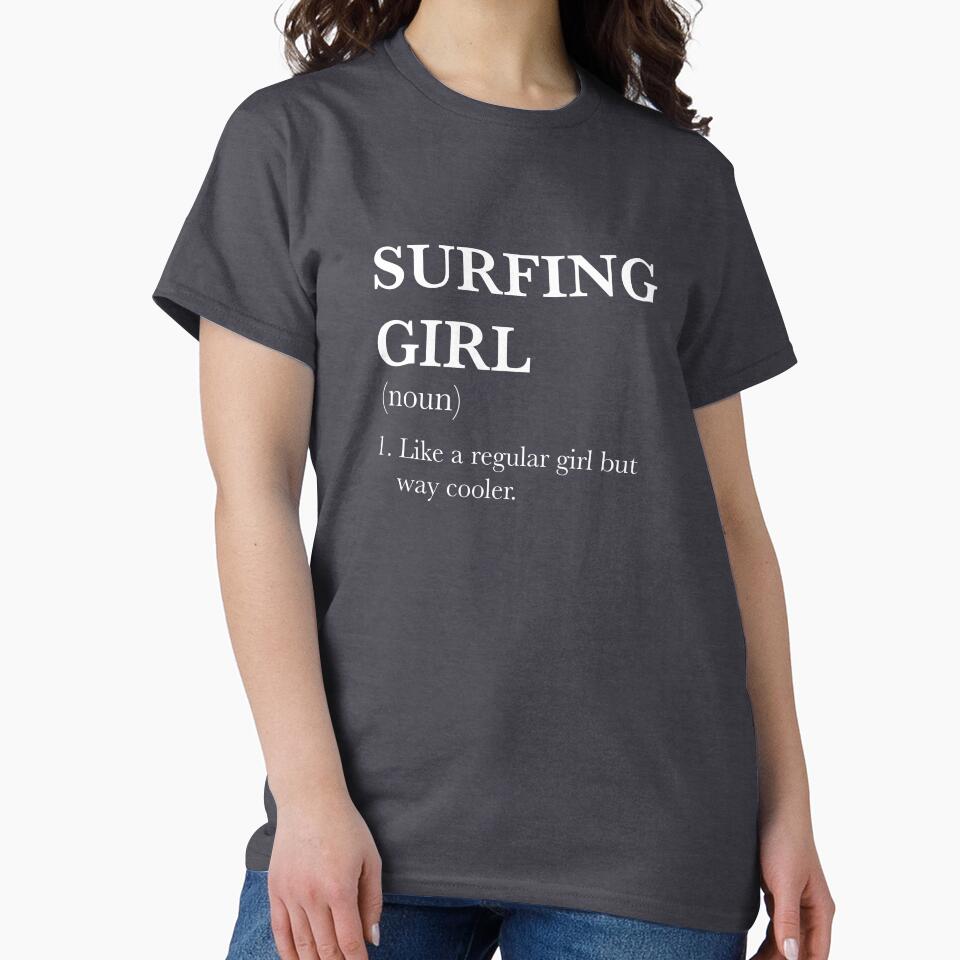 Surfing Girl like a regular girl but way cooler. by PaigePolyArt