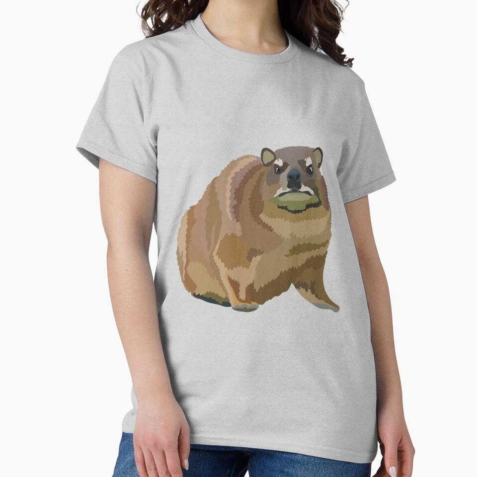 R is for Rock Hyrax,Rock Hyrax – Unique African Mammal Wildlife Illustration by PrettylittlepastelUk