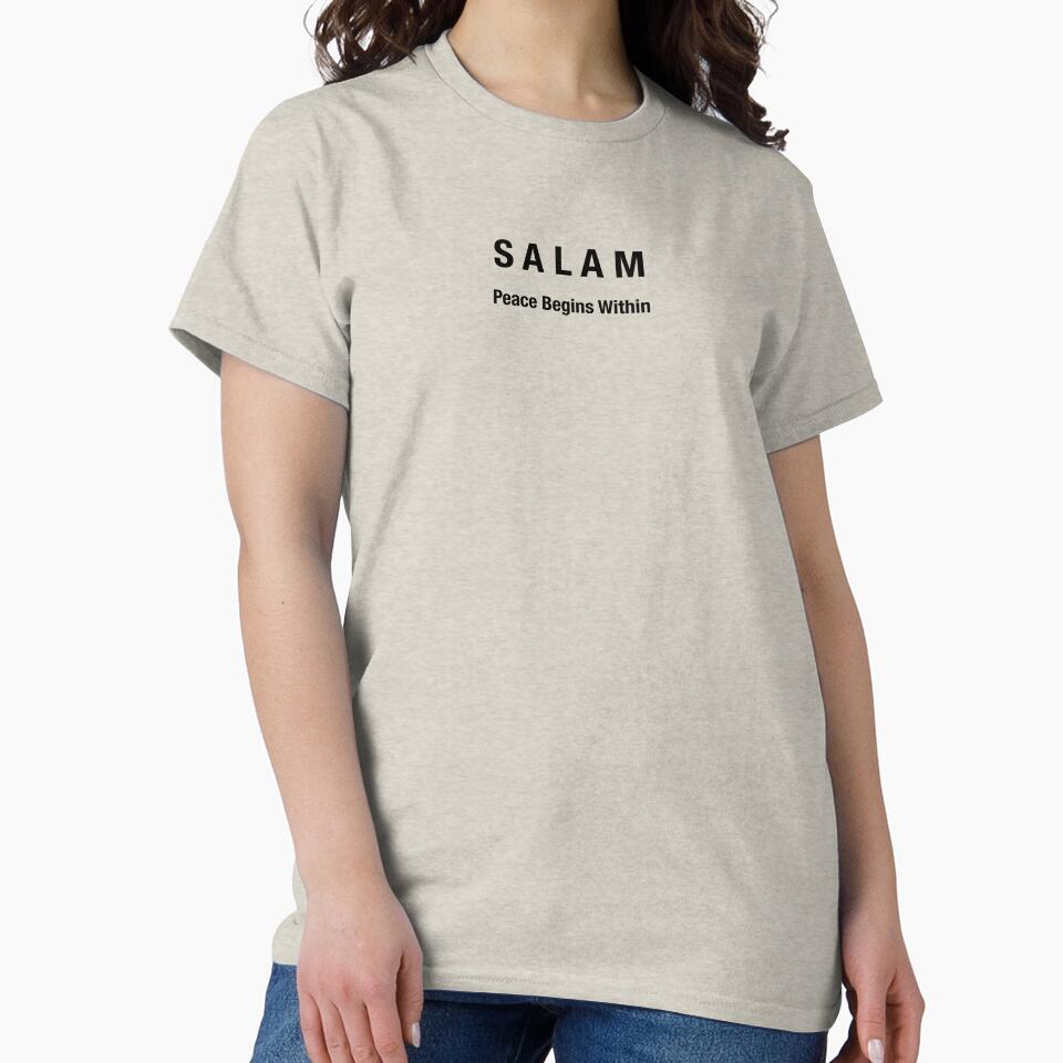SALAM (سلام) – Peace Begins Within | Arabic Minimalist Typography Design by EditionN