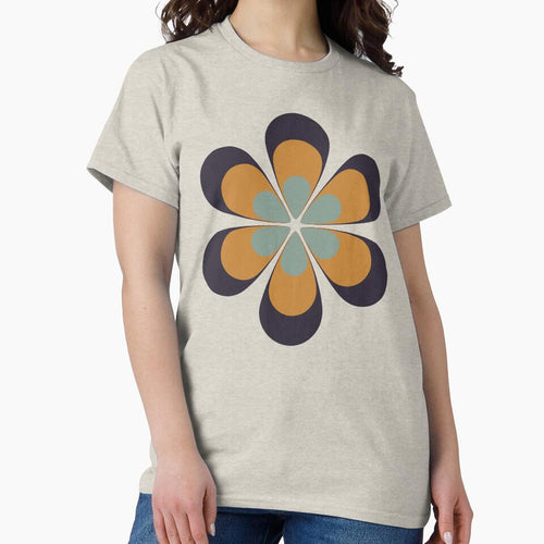 6 Petals Retro Flower by designandclouds