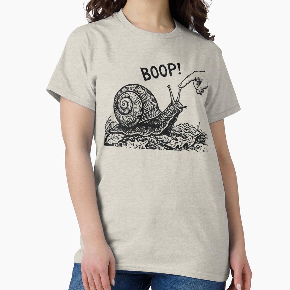 Boop the Snail Lazy Spirit Animal Vintage Slug by Y-Vibes
