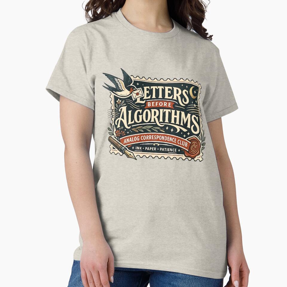 Letters Before Algorithms Vintage Letter Writing Art by Xnuery