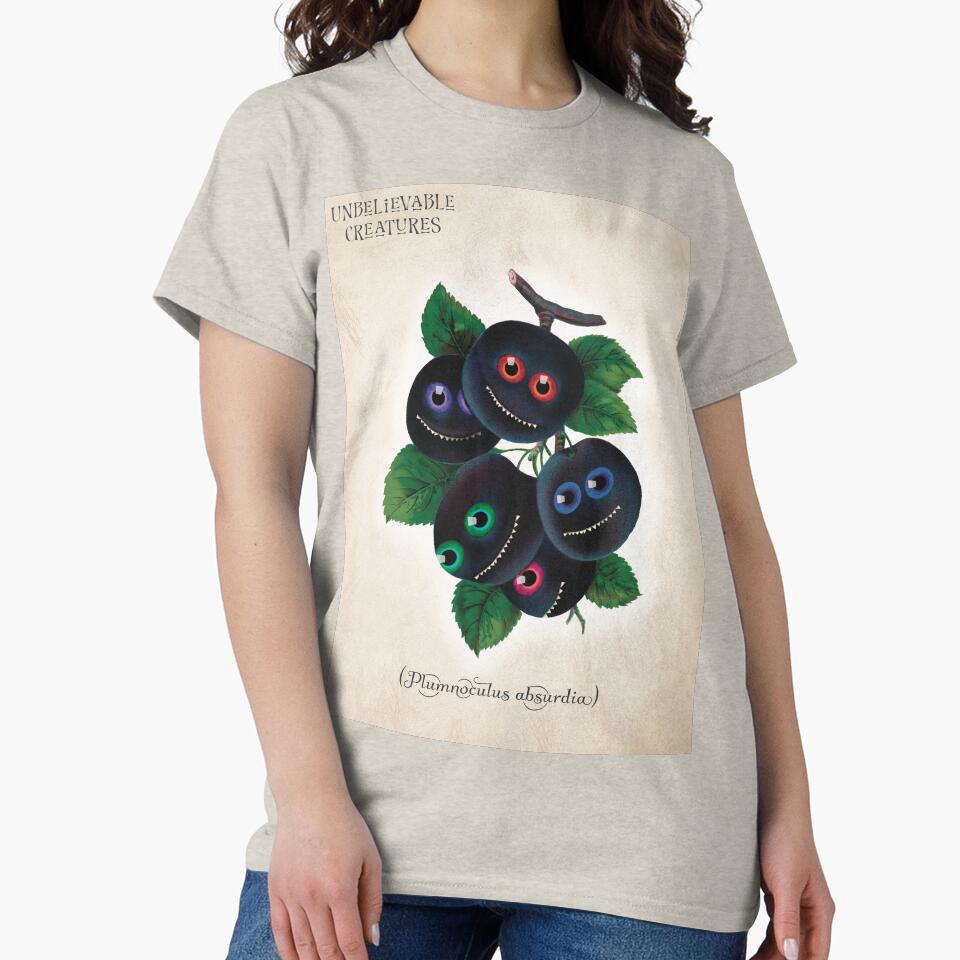 Plumnoculus Absurdia | Creepy Cute Plum Collage Creature by Becky-Poppins