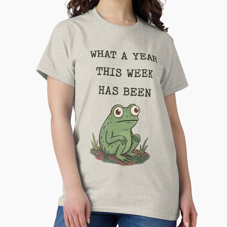 What A Year This Week Has Been Frog Quote by d247
