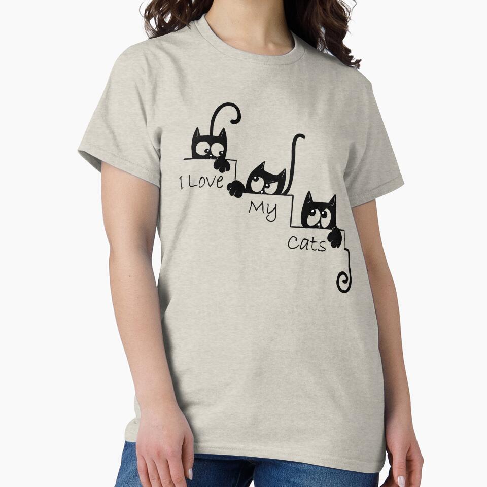 I Love My Cats classic design by HassanAhmed6666