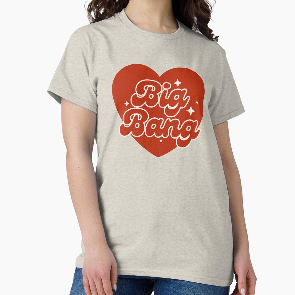 Big Bang Group Red Heart Y2K Preppy Typography Design by HELL0WBELLO