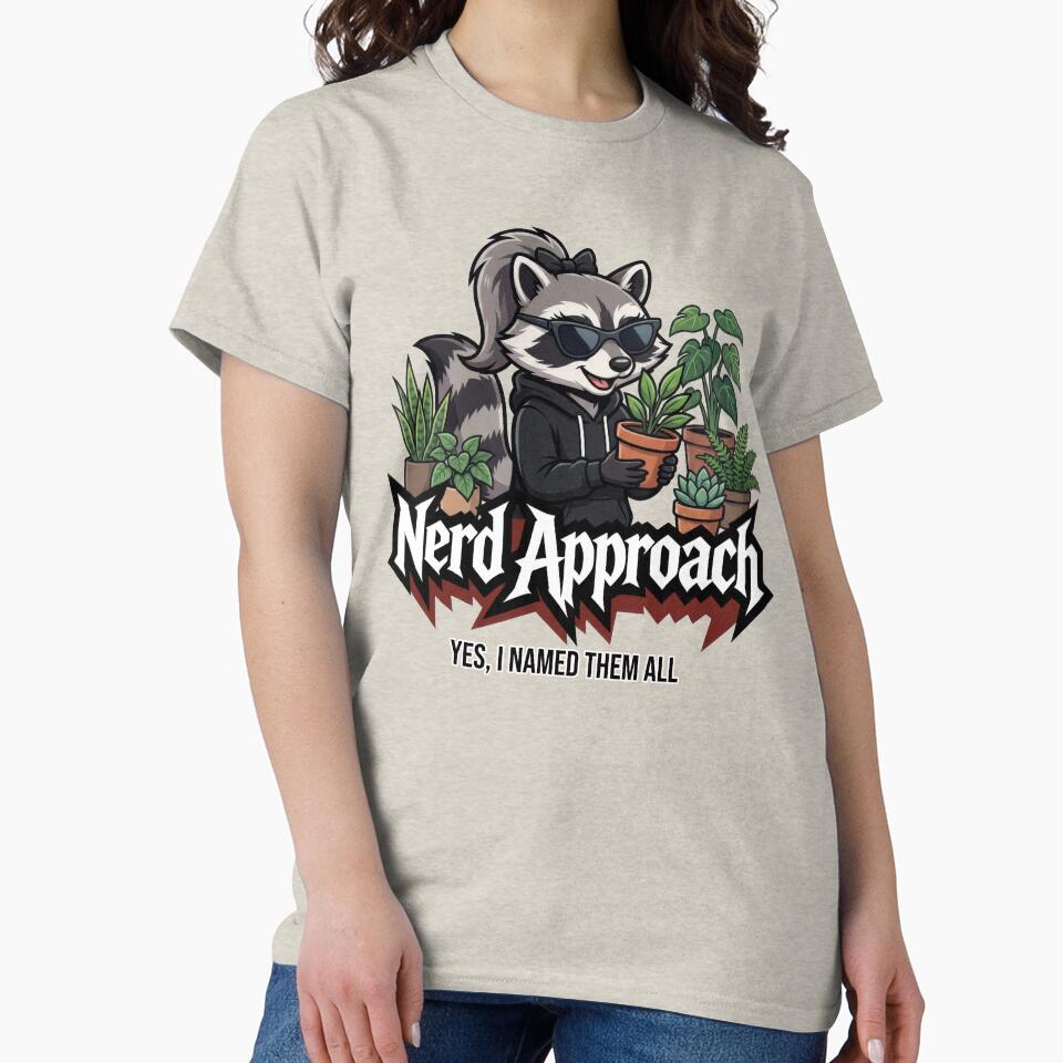 Obsessive Plant Lady Raccoon, Serious About Watering by NerdApproach
