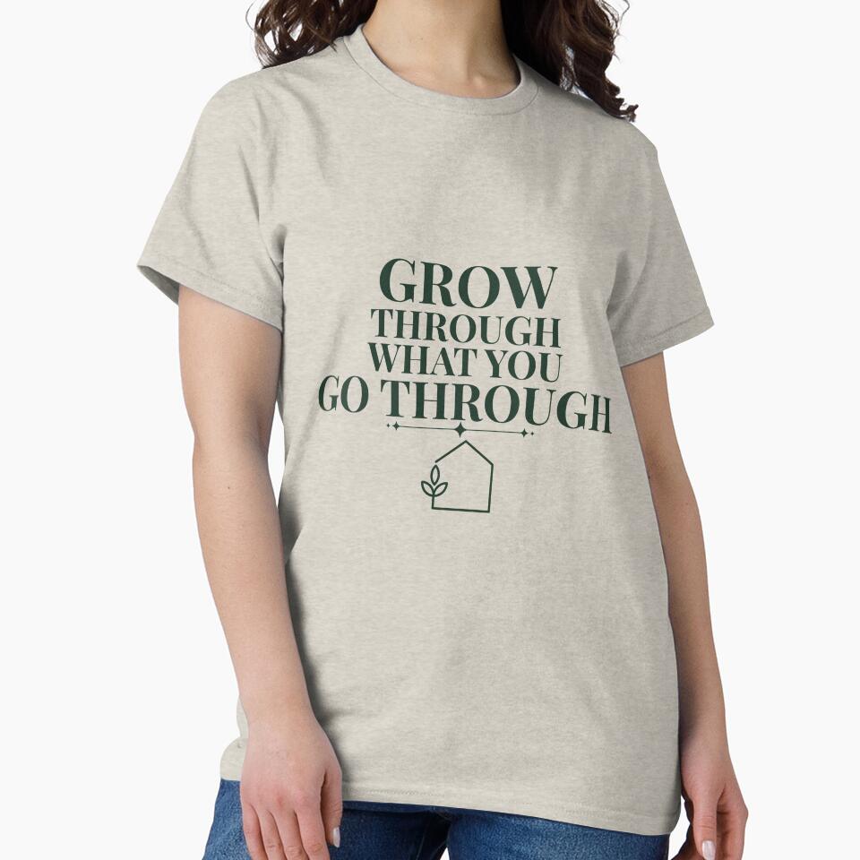 Grow Through What You Go Through | Inspirational Plant Lover Gift | Greenhouse Gardener Gift | Plant Mom Gift | Motivational Garden Gift by HooptownRV
