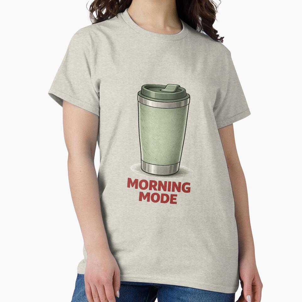 Morning Mode – Modern Travel Tumbler by RosalesArts