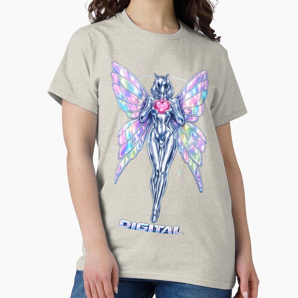 Digital Dreamgirl – Y2K Chrome Fairy Cyber Aesthetic by Arrow2025