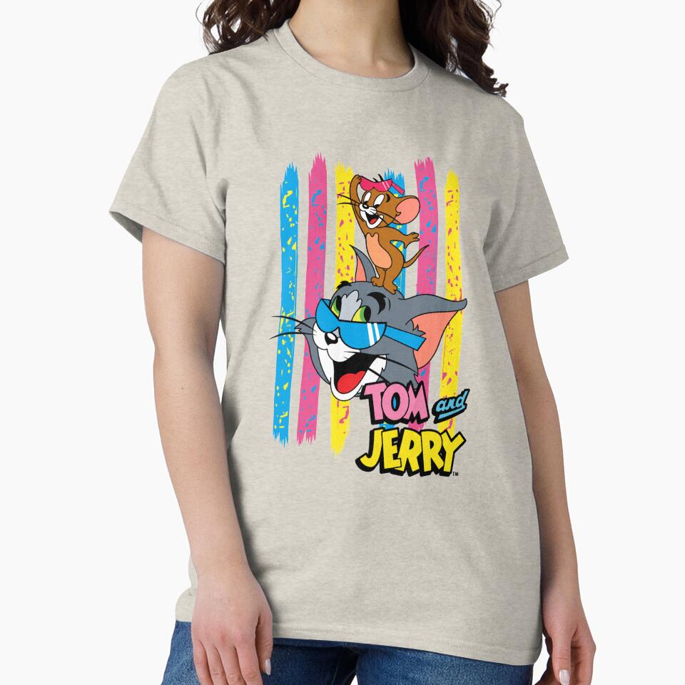 Tom and Jerry Vintage Cartoon Retro Design by Soft Glow