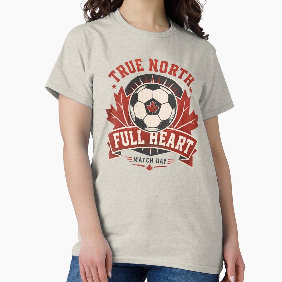 True North Full Heart Canada National Soccer Fan by RoooDesigns