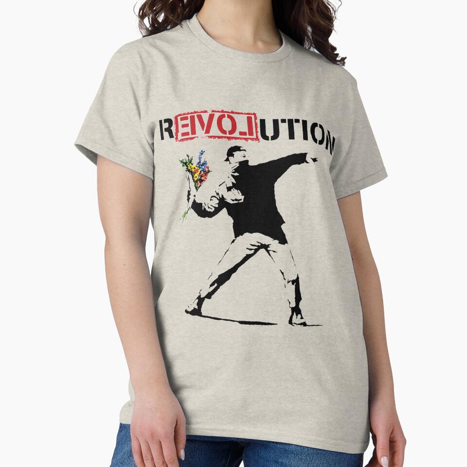 Banksy Flower Thrower Rage Revolution LOVE by Kaibosh21