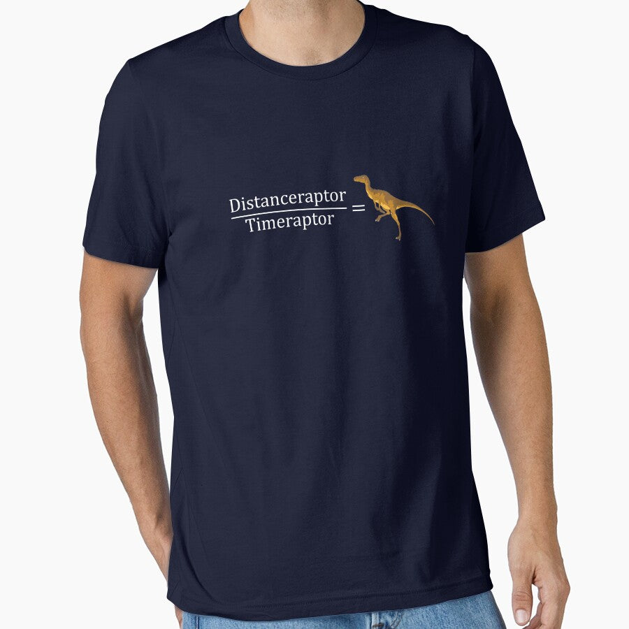 Velociraptor Math - Funny Dinosaur Velocity Formula by Bethcentral Designs