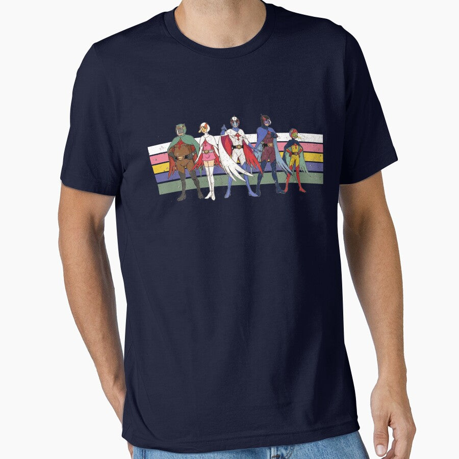 G Force Battle of the Planets Retro Stripe by Surfer Dave Designs