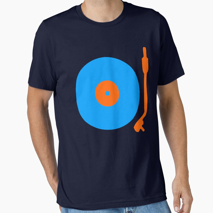 Blue Orange Vinyl Record Turntable by popculture