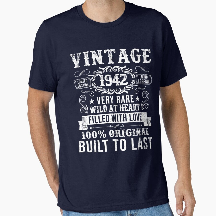 Vintage 1942 84th Birthday Gift Born In 1942 84 Years Old by RoyesButler