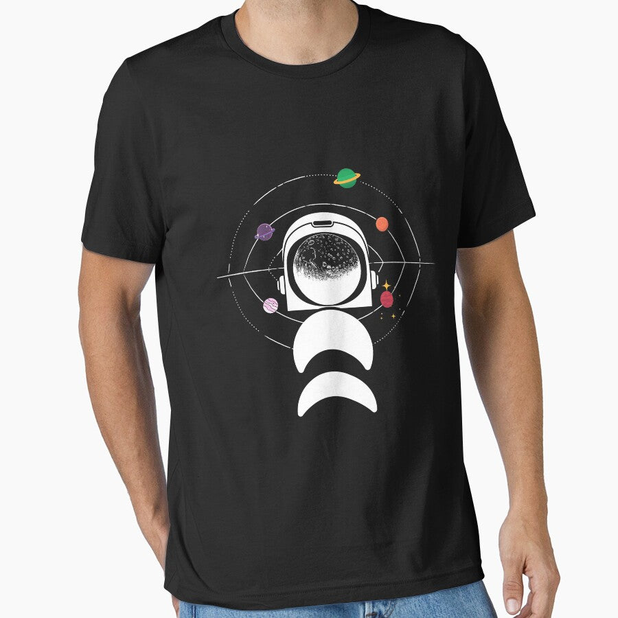 Moon Face Astronaut And Planets by 4U2NV-LDN