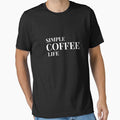 Simple Coffee Life Aesthetic Design For Dark Clothing by Coffee Vibes