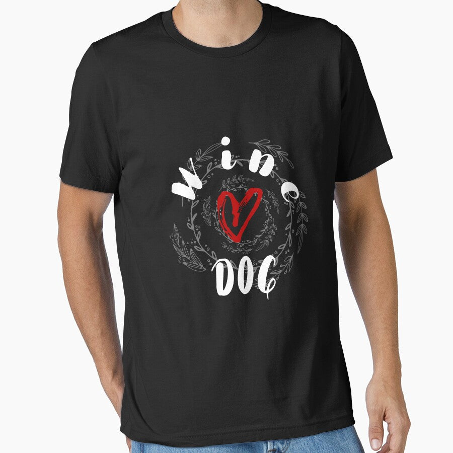 Wine and DOG Gift Idea Funny Dog Lovers by MyPrintex