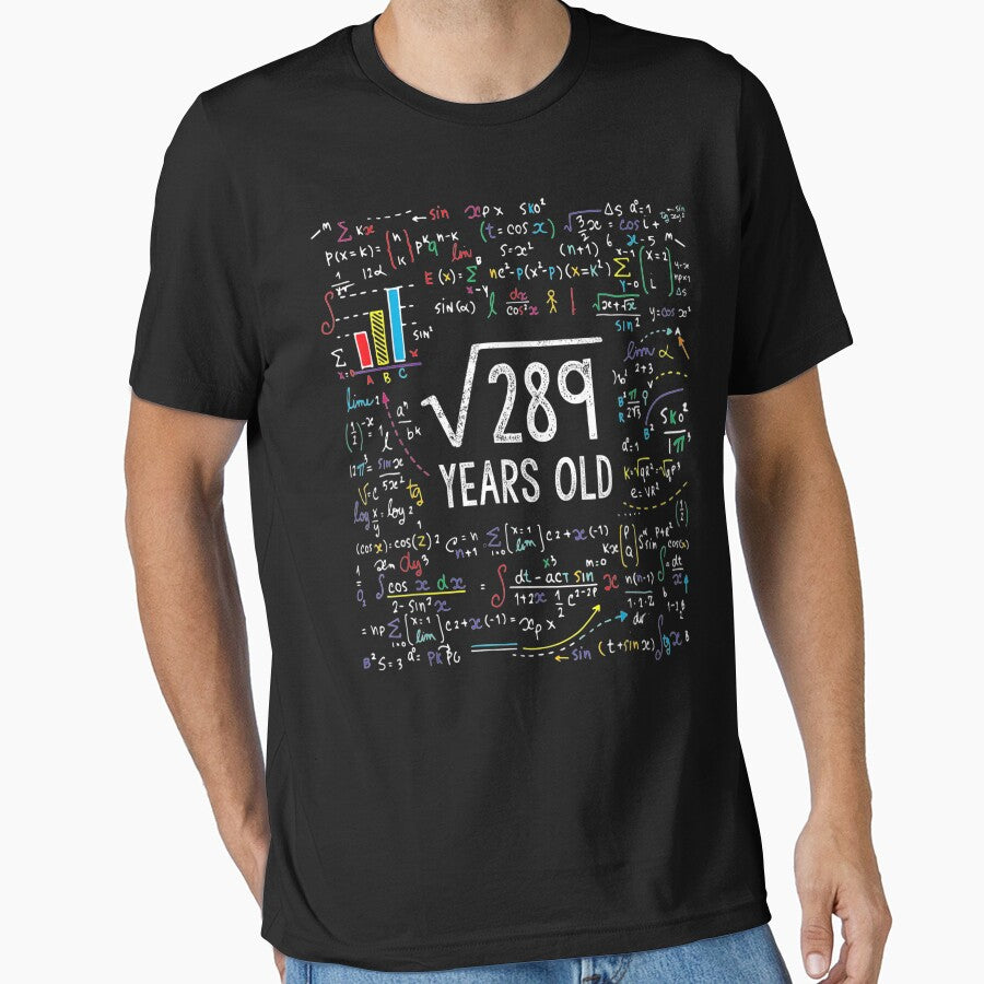 Square Root Of 289 17Th Birthday 17 Year Old Gifts Math Bday by AngieLuvsU