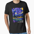 Let it Gogh Funny Vincent Van Gogh Starry Night Design by Juansustait