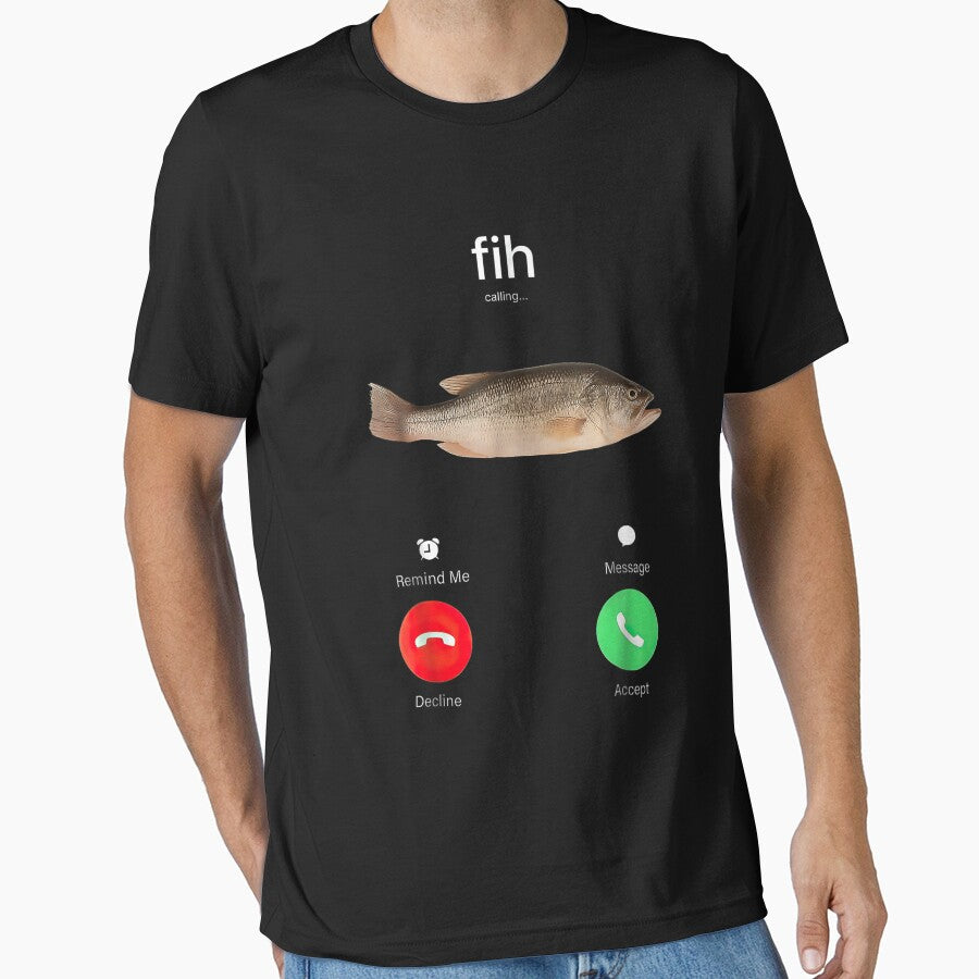 Fih Calling Remind me Message Decline Accept Phone Call Fish by Alluka Brand