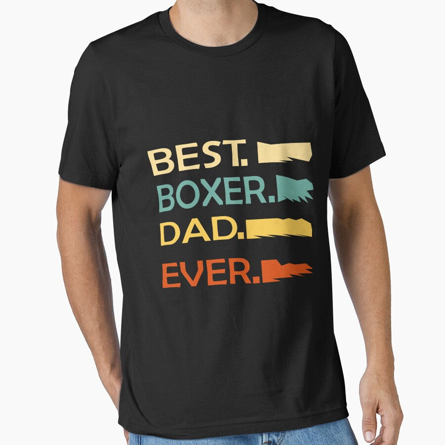 Best Boxer Dad Ever T Shirt, Dad Dog shirt, Fathers Day Shirt, Boxer shirt, Dog Lover Gift, Dad Birthday Gift Shirt, gift for dad by SimoSaladain