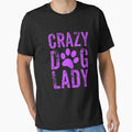 Crazy Dog Lady Purple Design, Crazy Dog Mom, Dog Lady by Designs4Less