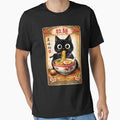 Kawaii Ramen Cat Retro Japanese Noodles Artwork by Kladhadredo